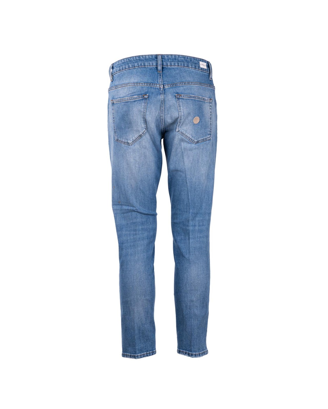 shop DON THE FULLER  Jeans: Don The Fuller jeans "Yaren" in cotone elasticizzato.
Chiusura con bottone.
Modello cinque tasche.
Tapered fit.
Composizione: 98% cotone, 2% elastan.
Made in Italy.. YAREN DTF M2S4011A-D number 3868132